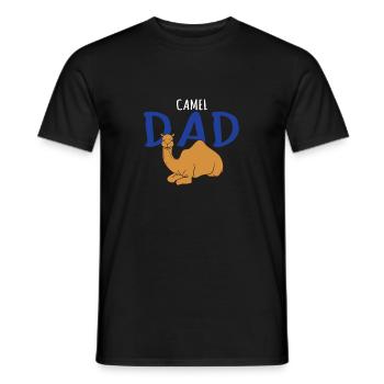 Camel Dad - Camel Lover Gift - Dad Gift - Men's T-Shirt - black - Front - AI Model Male 178 light (178cm)