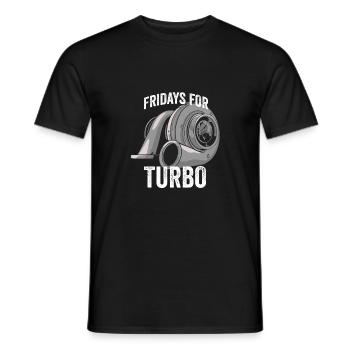 Men & Men Turbo Auto Cylinder Mechanic Do - Men's T-Shirt - black - Front - AI Model Male 178 light (178cm)