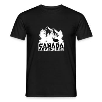 Kanada Abenteuer Outdoor - Männer T-Shirt - Schwarz - Vorne - AI Model Male 178 light (178cm)