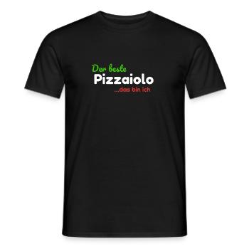 Le meilleur pizzaiolo ... c'est moi la pizza graphique - T-shirt homme - noir - Devant - AI Model Male 178 light (178cm)