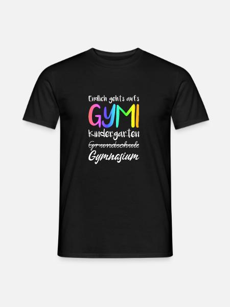 Gymi Kindergarten Grundschule Gymnasium - Männer T-Shirt - Schwarz