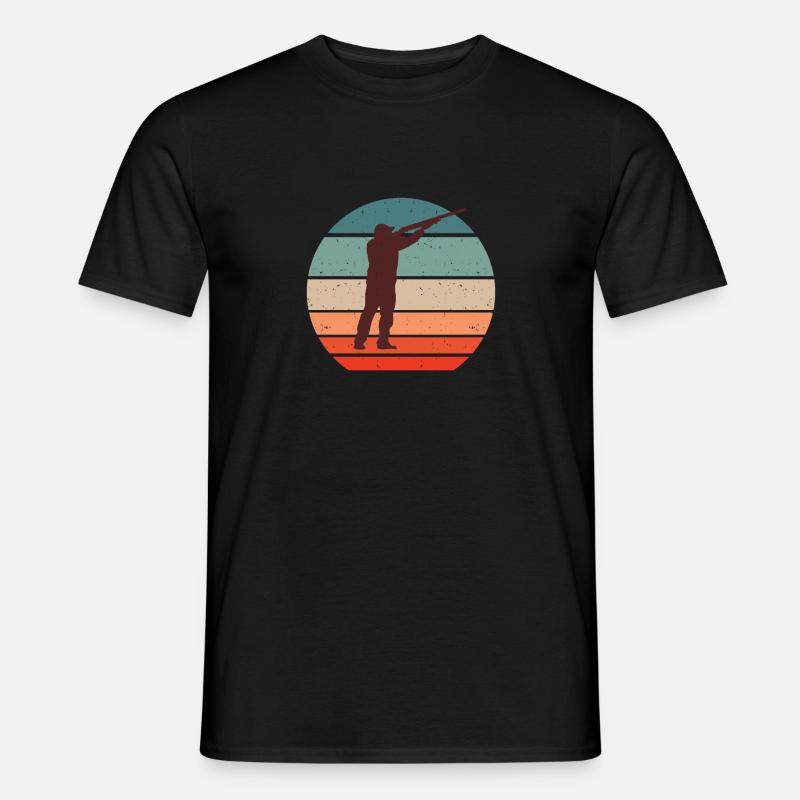 Tontaubenschießen Wurfscheibenschießen - Männer T-Shirt - Schwarz