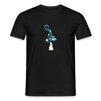 Champignon magique d'une forêt magique - T-shirt homme - noir - Devant - AI Model Male 178 light (178cm)