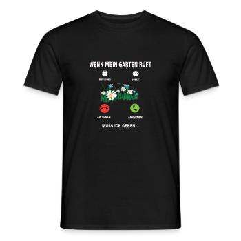 Hobbygärtner und Landschaftsgärtner - Männer T-Shirt - Schwarz - Vorne - AI Model Male 178 light (178cm)