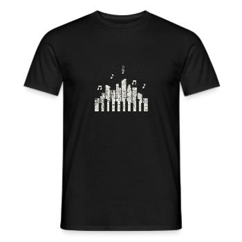 Klavier Musik Musiker - Männer T-Shirt - Schwarz - Vorne - AI Model Male 178 light (178cm)