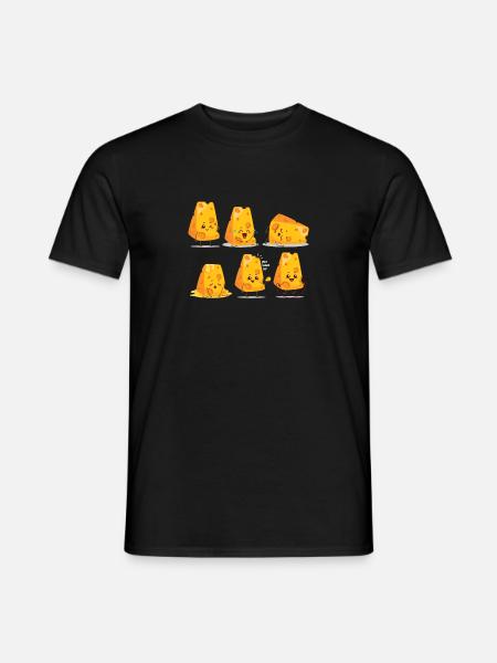 cheese - Men's T-Shirt - black