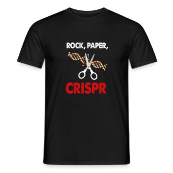 Rock Paper Crispr DNA Life Biology Major Fun Gift - T-shirt homme - noir - Devant - AI Model Male 178 light (178cm)
