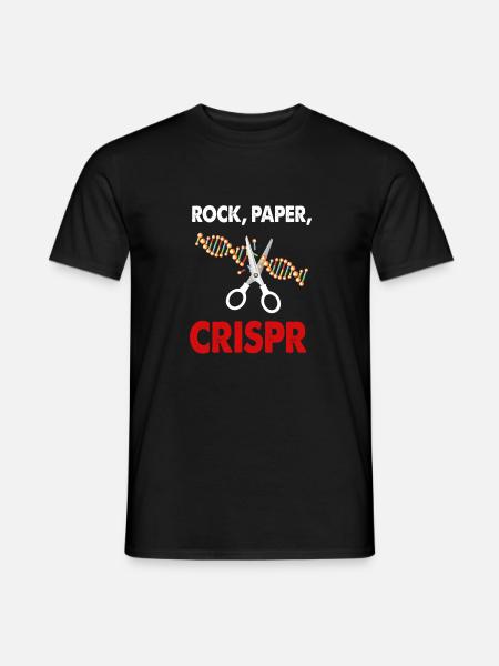 Rock Paper Crispr DNA Life Biology Major Fun Gift - T-shirt homme - noir
