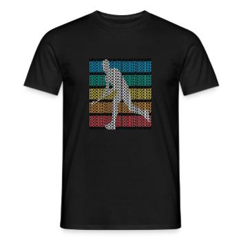 hockey up your life skills field hockey sport coin - T-shirt homme - noir - Devant - AI Model Male 178 light (178cm)