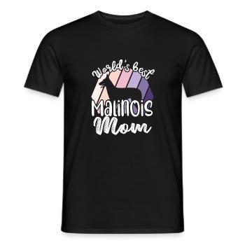 Belgian Malinois Mama Belgian Shepherd Dog - Men's T-Shirt - black - Front - AI Model Male 178 light (178cm)