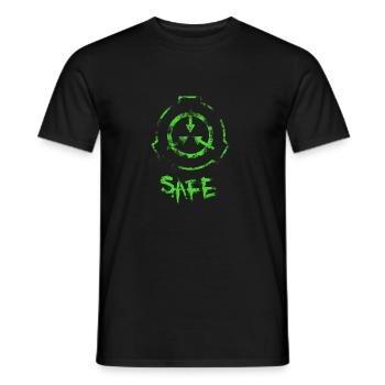 Fondation SCP - Sûr - T-shirt homme - noir - Devant - AI Model Male 178 light (178cm)
