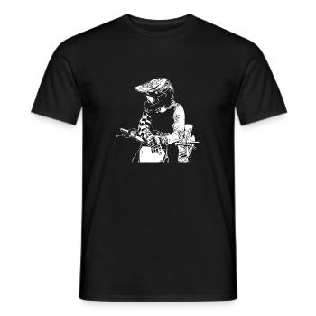 Motocross Design Enduro / Geschenkidee - Männer T-Shirt - Schwarz - Vorne - AI Model Male 178 light (178cm)
