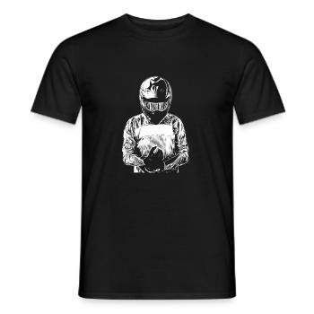 Motocross Design Enduro / Geschenkidee - Männer T-Shirt - Schwarz - Vorne - AI Model Male 178 light (178cm)