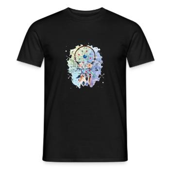 Traumfänger - Männer T-Shirt - Schwarz - Vorne - AI Model Male 178 light (178cm)