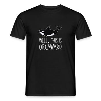 Orca Killer Whale Gift Well, This Is Orcaward - Männer T-Shirt - Schwarz - Vorne - AI Model Male 178 light (178cm)