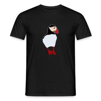 Puffin - puffin - Men's T-Shirt - black - Front - AI Model Male 178 light (178cm)