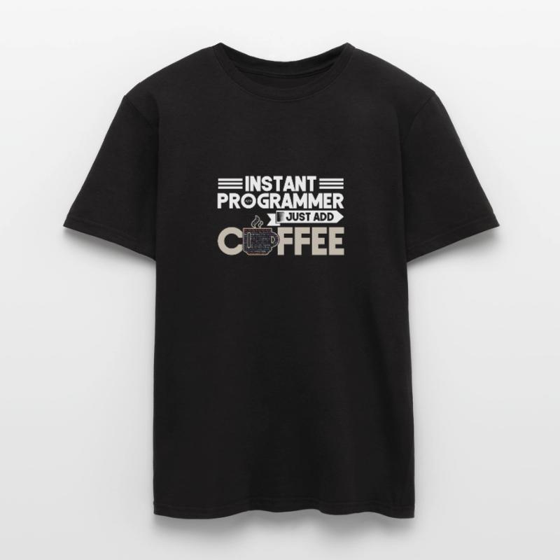 Programmeur instantané Ajouter le codage du programmeur de café T-shirt homme