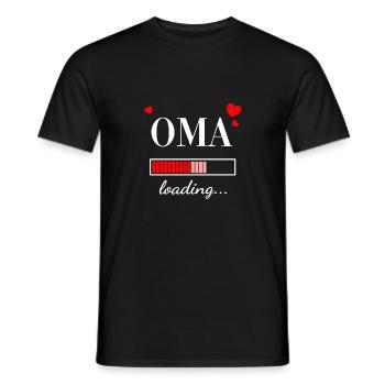oma loading schwanger Schwangerschaft geschenk - Männer T-Shirt - Schwarz - Vorne - AI Model Male 178 light (178cm)
