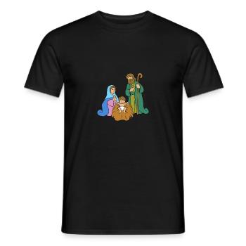Holy Family - Men's T-Shirt - black - Front - AI Model Male 178 light (178cm)