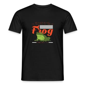 You Will Take My Frog I Will Kill You - Men's T-Shirt - black - Front - AI Model Male 178 light (178cm)