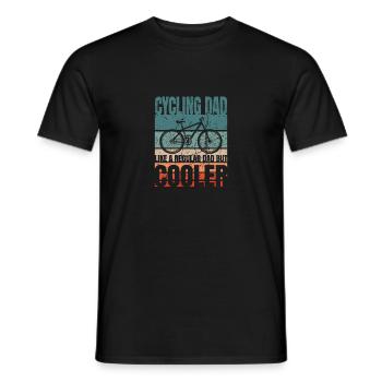 Cyclist Father's Day - Men's T-Shirt - black - Front - AI Model Male 178 light (178cm)