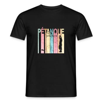 je peux pas j'ai pétanque - T-shirt homme - noir - Devant - AI Model Male 178 light (178cm)