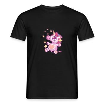 Baby Einhorn - Baby Unicorn - Men's T-Shirt - black - Front - AI Model Male 178 light (178cm)
