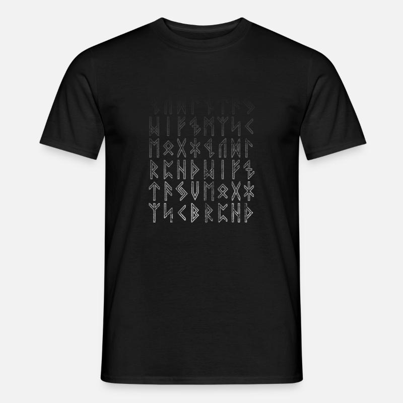 The Elder Futhark - Männer T-Shirt - Schwarz