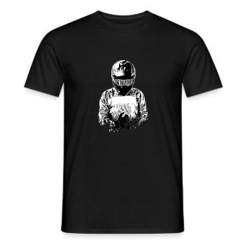 Motocross Design Enduro / Gift Idea / MX - Men's T-Shirt - black - Front - AI Model Male 178 light (178cm)