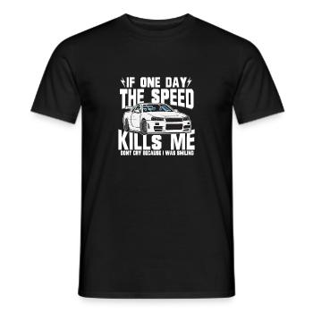 SPEED tuning - T-shirt homme - noir - Devant - AI Model Male 178 light (178cm)