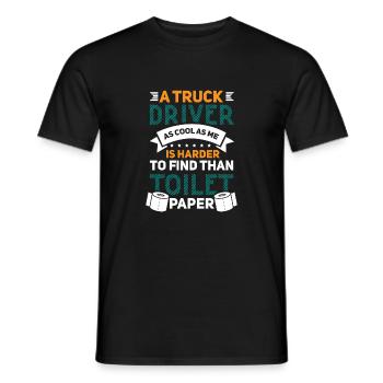 Truck driver gift idea for truck driver - Men's T-Shirt - black - Front - AI Model Male 178 light (178cm)