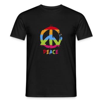 T-shirt vibration positive. - T-shirt homme - noir - Devant - AI Model Male 178 light (178cm)