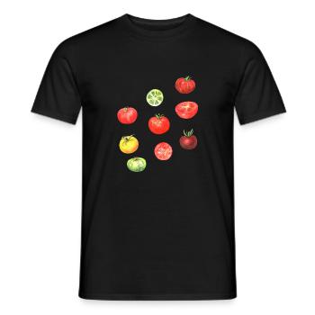 Tomaten Pasta Italia Koch - Männer T-Shirt - Schwarz - Vorne - AI Model Male 178 light (178cm)