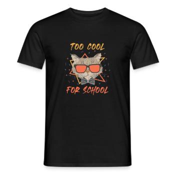 Too Cool For School - Männer T-Shirt - Schwarz - Vorne - AI Model Male 178 light (178cm)