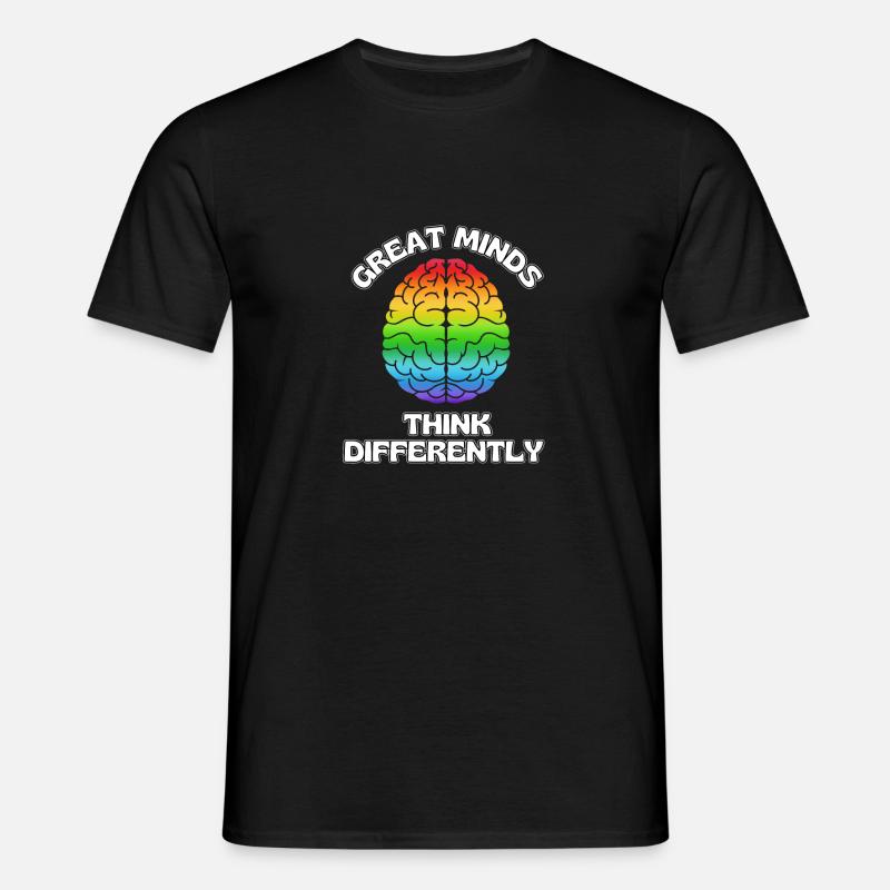 Great minds think differently - Men's T-Shirt - black