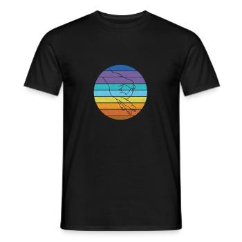 Reingeschaut Reingeguckt Retro Meme - Männer T-Shirt - Schwarz - Vorne - AI Model Male 178 light (178cm)