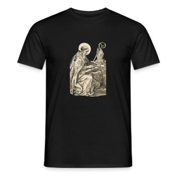 Heilige Augustinus - Männer T-Shirt - Schwarz - Vorne - AI Model Male 178 light (178cm)