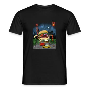 burger - T-shirt homme - noir - Devant - AI Model Male 178 light (178cm)