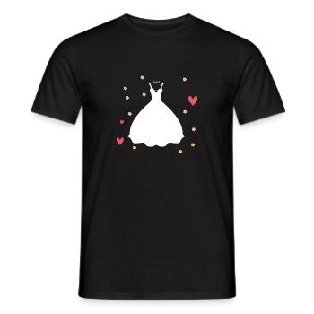 bride - Men's T-Shirt - black - Front - AI Model Male 178 light (178cm)