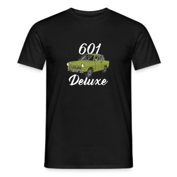 deluxe 601 - Men's T-Shirt - black - Front - AI Model Male 178 light (178cm)