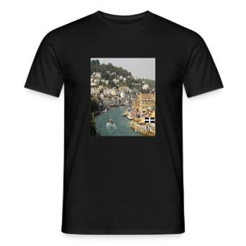 Looe - Männer T-Shirt - Schwarz - Vorne - AI Model Male 178 light (178cm)
