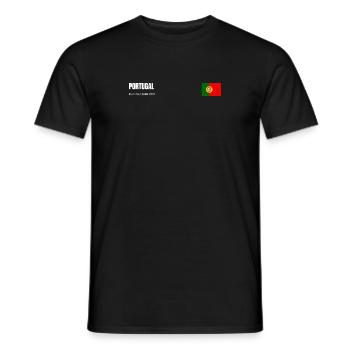 PORTUGAL Shirt 2 Sided Portuguese Football Team - T-shirt homme - noir - Devant - AI Model Male 178 light (178cm)