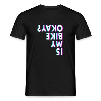 C’est mon vélo OK ? VTT VTT cadeau - T-shirt homme - noir - Devant - AI Model Male 178 light (178cm)