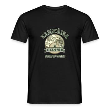 Hawaï mon paradis, surf - T-shirt homme - noir - Devant - AI Model Male 178 light (178cm)
