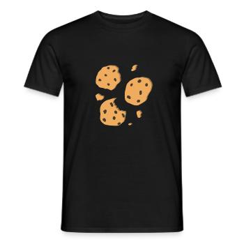 Cookies - T-shirt homme - noir - Devant - AI Model Male 178 light (178cm)