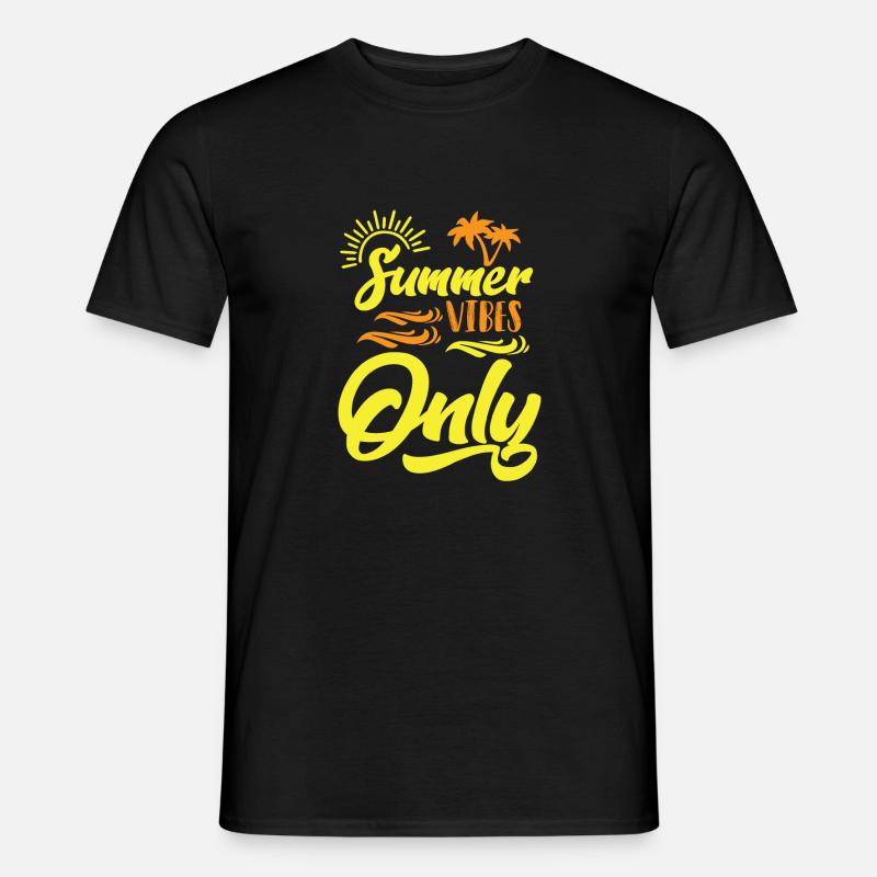 SUMMER - Männer T-Shirt - Schwarz