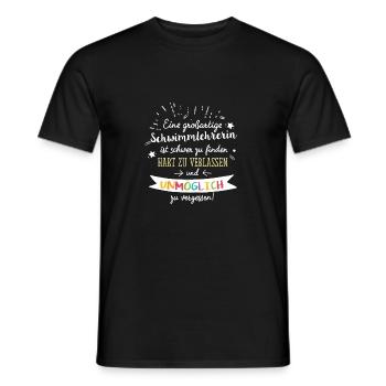 Großartige Schwimmlehrerin Spruch Abschied - Männer T-Shirt - Schwarz - Vorne - AI Model Male 178 light (178cm)