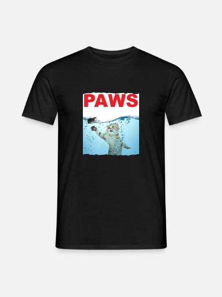 PAWS - Männer T-Shirt - Schwarz