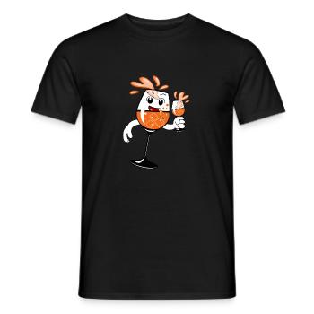 Sommer Party Italien Urlaub Alkohol T-Shirt Design - Männer T-Shirt - Schwarz - Vorne - AI Model Male 178 light (178cm)
