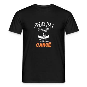 J'peux pas j'ai encore canoë - T-shirt homme - noir - Devant - AI Model Male 178 light (178cm)
